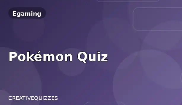 Pokémon Quiz