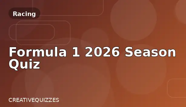 Formula 1 2026 Season Quiz